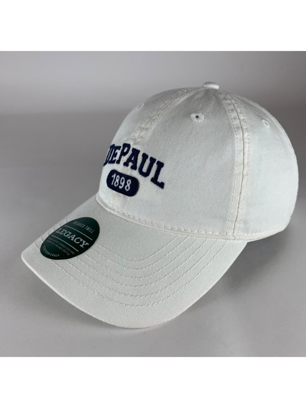 DePaul Blue Demons NCAA White Legacy Relaxed Fit Strapback Hat New